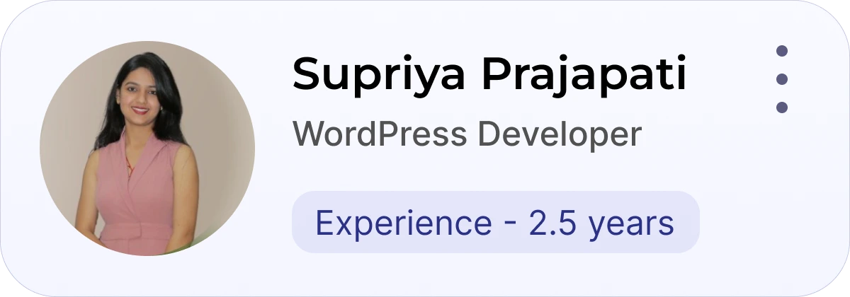 Wordpress Developer