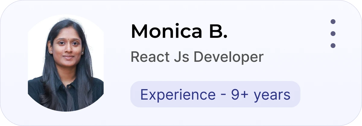 React Js Developer